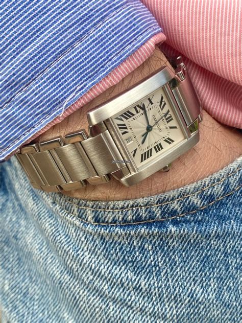 chrono 24 cartier tank|pre owned cartier tank watches.